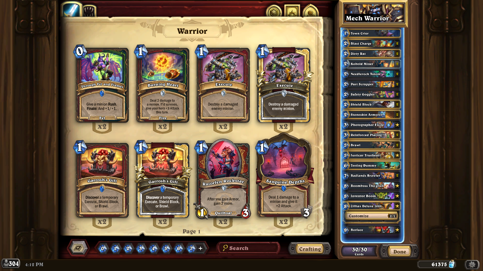 16 May - Mech Control Warrior