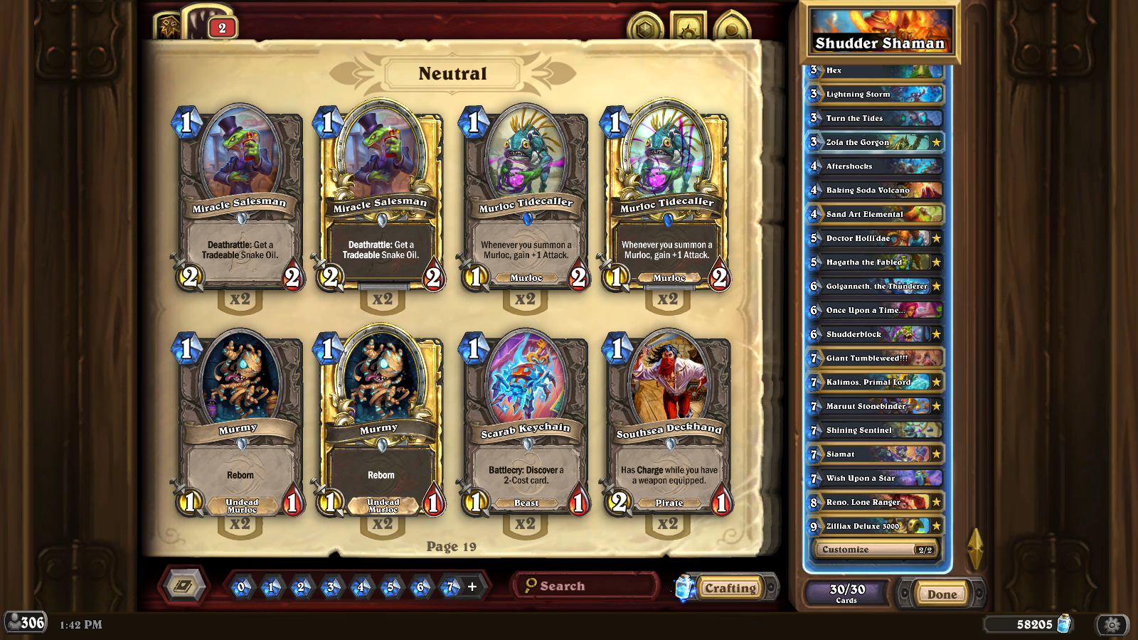 20 March - Highlander Battlecry Shaman