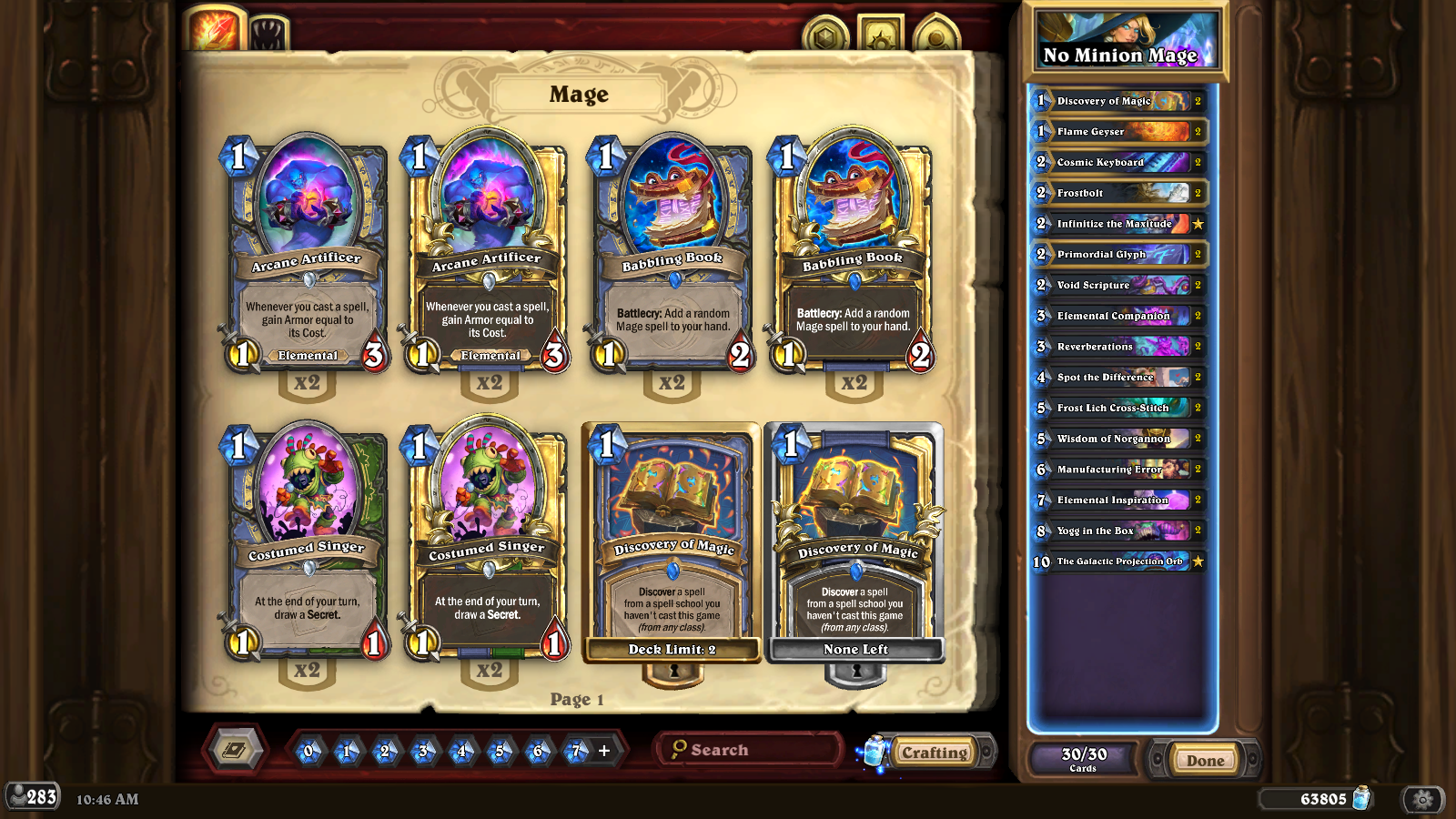 20 March - No Minion Mage