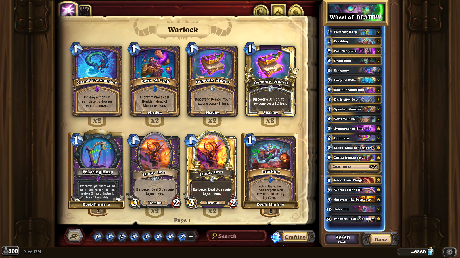 18 April - Wheel of DEATH Warlock!