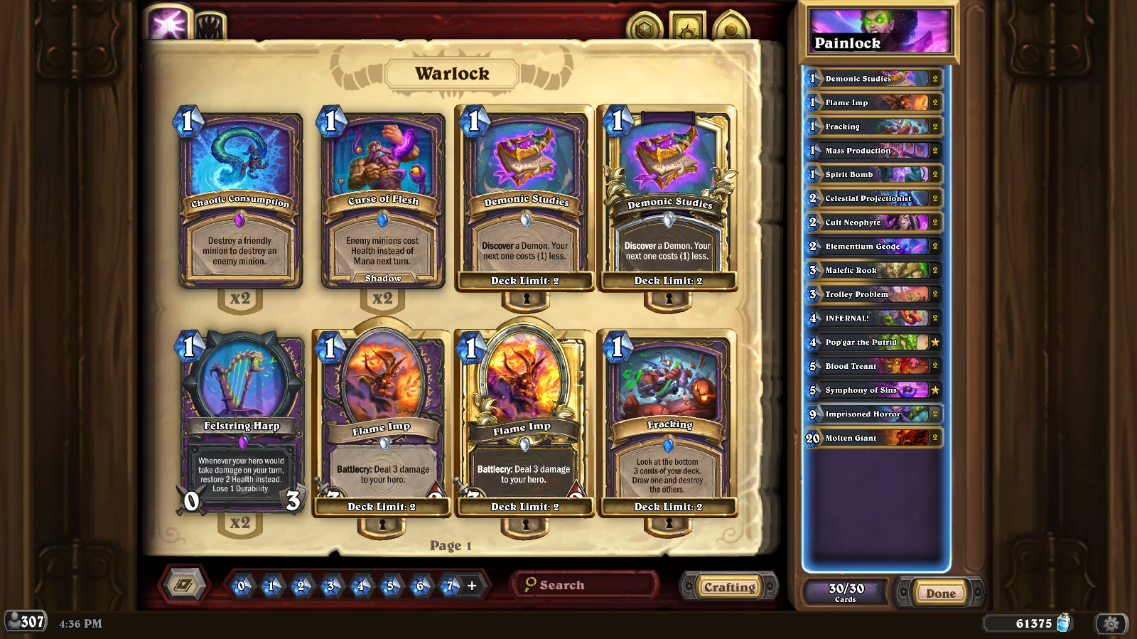 16 May - Pain Warlock