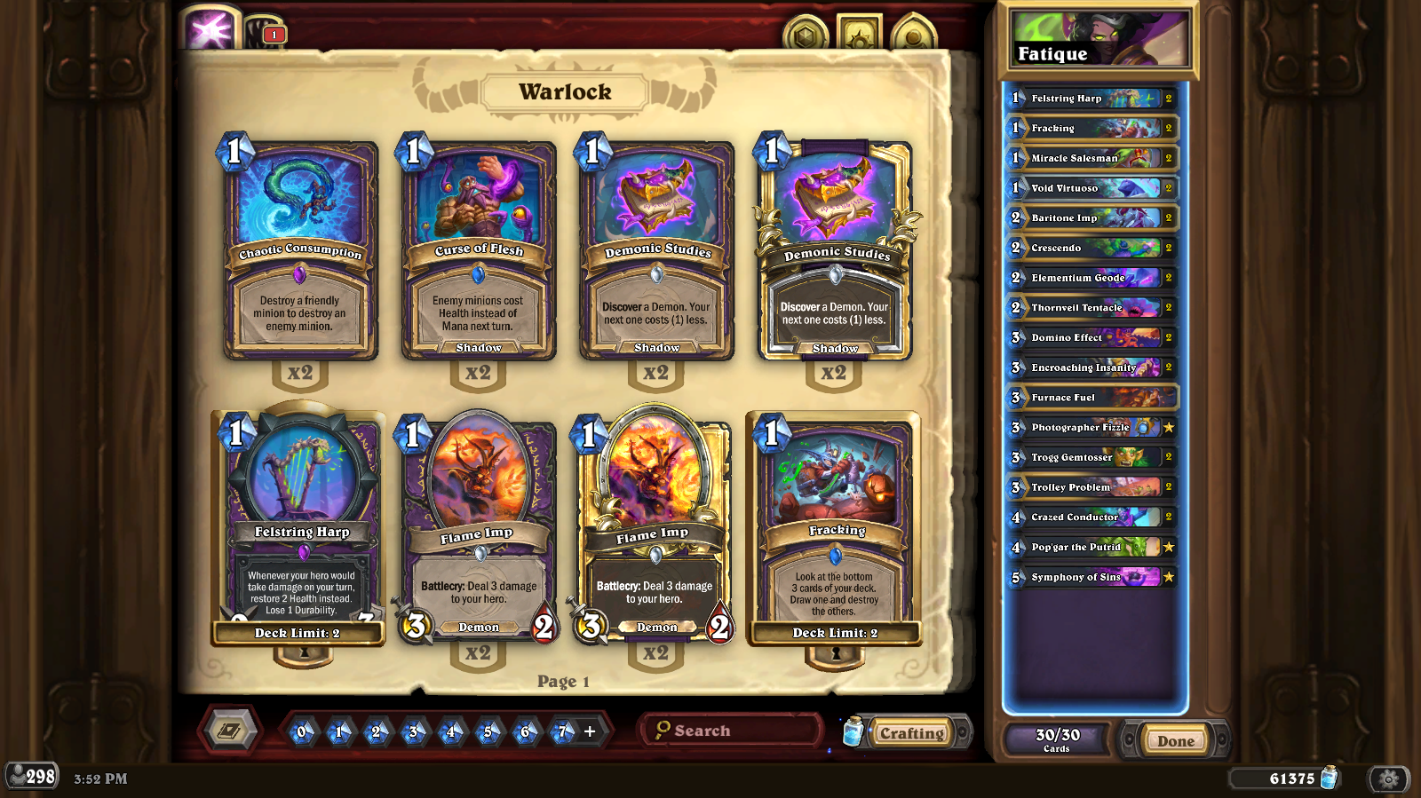 27 May - Fatique Warlock